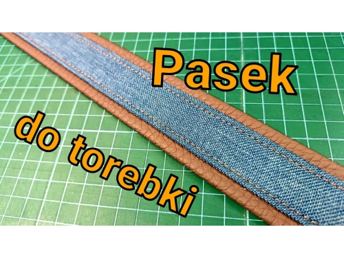 Jak uszyć pasek do torebki - dwukolorowy pasek
